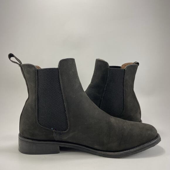 Hari Mari Midland Chelsea Boots Men Size 10 Brown Nubuck Ankle Slip On main image 5